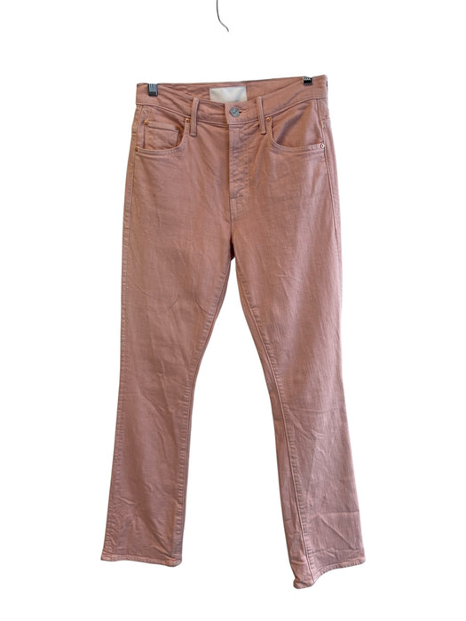 Mother Superior Size 26 Pink Cotton High Rise Zip Fly 5 Pocket Straight Jeans Pink / 26