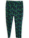Joseph Ribkoff Size 10 Blue & Green Rayon Elastic Waist Abstract Print Pants Blue & Green / 10