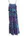 Love The Label Size Small Blue, Pink & Multi Side Zip Stretch Back Panel Dress Blue, Pink & Multi / Small