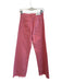 Pistola Size 24 Dark Pink Cotton Back Pocket Zip Fly High Waist Raw Hem Jeans Dark Pink / 24