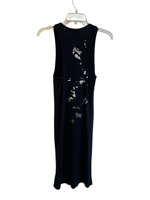 Helmut Lang Size Medium Black, White & Gray Cotton Ribbed Sleeveless Dress Black, White & Gray / Medium