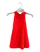 A.L.C. Size 4 Neon Orange Polyester Sleeveless High Neck pleats Keyhole Back Top Neon Orange / 4