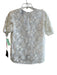 Cynthia Rowley Size XS White Polyester embroidered applqiues Sheer Overlay Top White / XS
