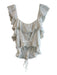 Love Shack Fancy Size XL Ivory Cotton Sleeveless Front Button Closure Top Ivory / XL
