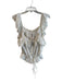 Love Shack Fancy Size XL Ivory Cotton Sleeveless Front Button Closure Top Ivory / XL