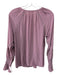 Ramy Brook Size XS Dusty Purple Polyester Long Sleeve Solid Stud Detail Top Dusty Purple / XS