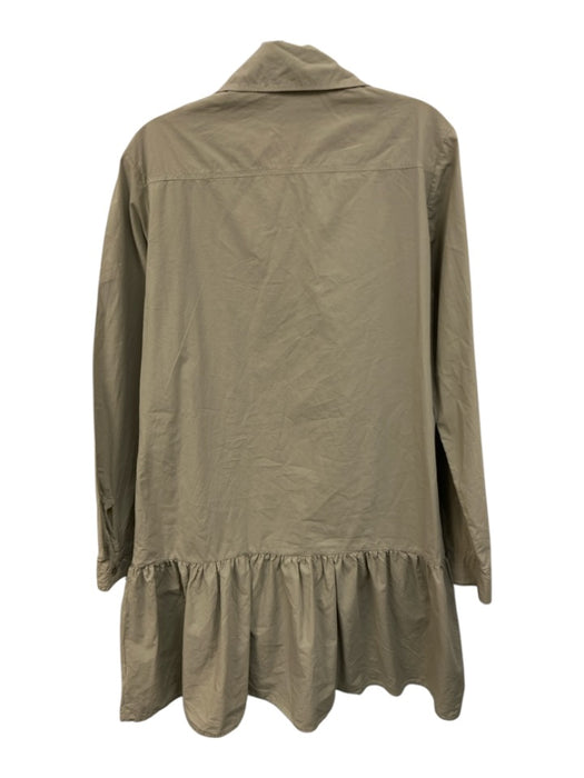 Stark X Size M Sage green Cotton Button Front Long Sleeve Dress Sage green / M