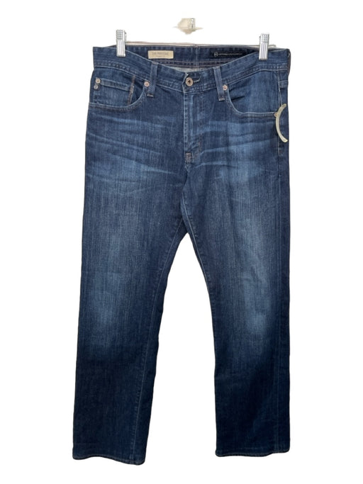 AG Size 31 Medium Wash Cotton Straight Leg Zip Fly Men's Jeans 31