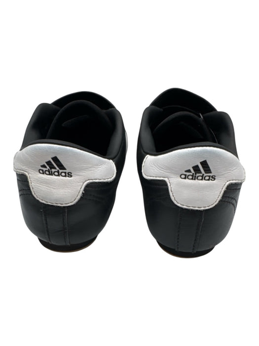 Adidas Shoe Size 5.5 Black & White Leather Slip On Martial Arts Sneakers Black & White / 5.5
