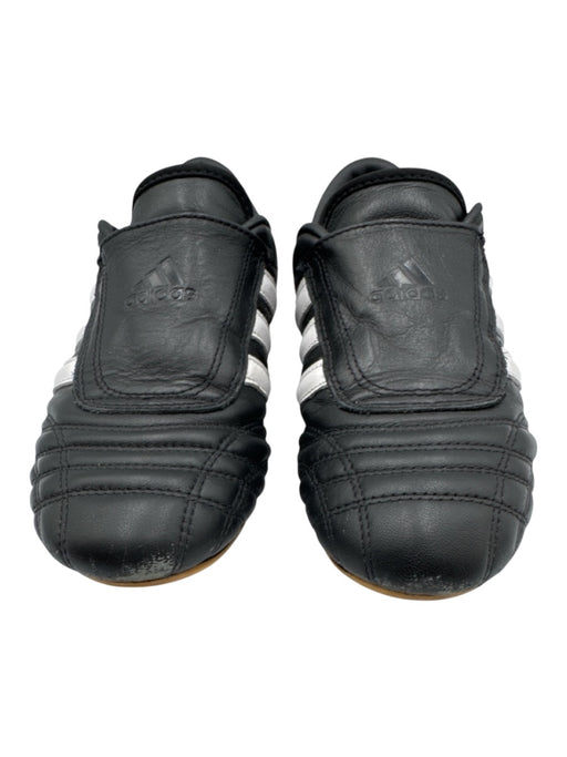 Adidas Shoe Size 5.5 Black & White Leather Slip On Martial Arts Sneakers Black & White / 5.5