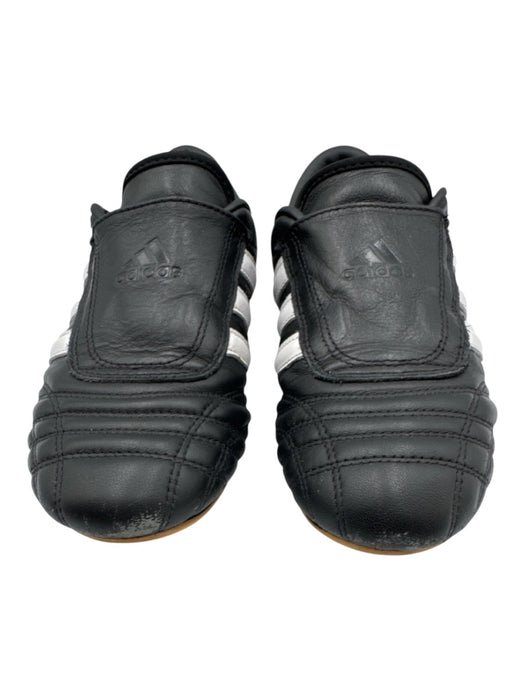 Adidas Shoe Size 5.5 Black & White Leather Slip On Martial Arts Sneakers Black & White / 5.5