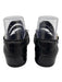 OPEN VY Shoe Size 36 Black Leather Silver Buckle Square Toe Ballet Flats Black / 36