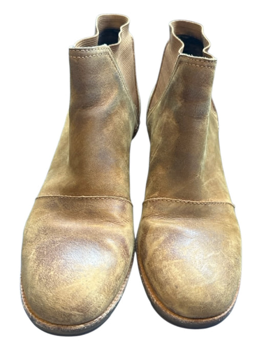 Sorel Shoe Size 9.5 Brown Leather Block Heel stretch sides Booties Brown / 9.5