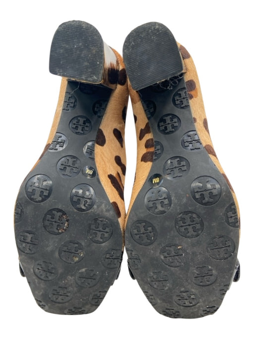 Tory Burch Shoe Size 8 Beige & Brown Pony Hair Square Toe Animal Print Pumps Beige & Brown / 8