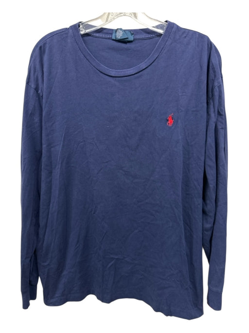 Polo Ralph Lauren Size L Blue Cotton Men's Long Sleeve Top Blue / L