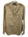 Ralph Lauren Size 8 Khaki Beige Cotton Long Sleeve Button Front Shirt Top Khaki Beige / 8