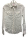 Ann Mashburn Size XS White No Fabric Tag Long Sleeve Button Up Collared Top White / XS
