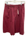 Ralph Lauren Size 8 Merlot Red Cotton Front Pleat Button & Hook A Line Shorts Merlot Red / 8