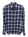 Ralph Lauren NWT Size XS Blue & White Cotton Blend Plaid Men's Long Sleeve Shirt Blue & White / XS