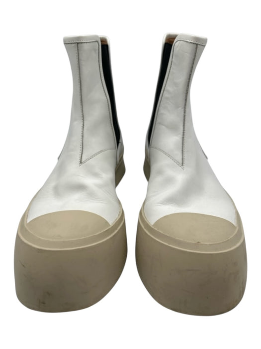 Marni Shoe Size 41 AS IS White Leather Solid Boot Men's Shoes White / 41