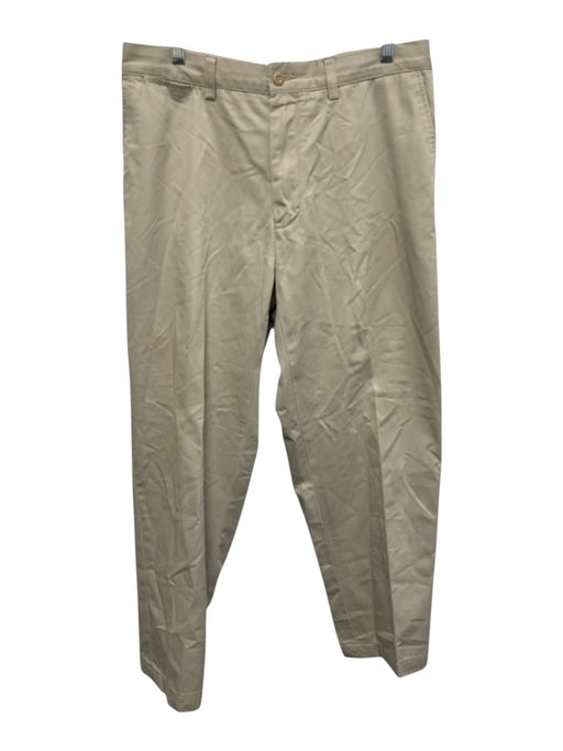 Polo Size 36 Beige Cotton Solid Khaki Men's Pants Beige / 36