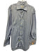 Charles Tyrwhitt Size 16 Blue Cotton Herringbone Button Up Long Sleeve Shirt Blue / 16