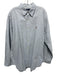 Ralph Lauren Size 17 Blue & White Cotton Striped Button Up Long Sleeve Shirt Blue & White / 17
