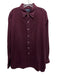 Ralph Lauren Size XL Dark Red Cotton Solid Button Up Men's Long Sleeve Shirt Dark Red / XL