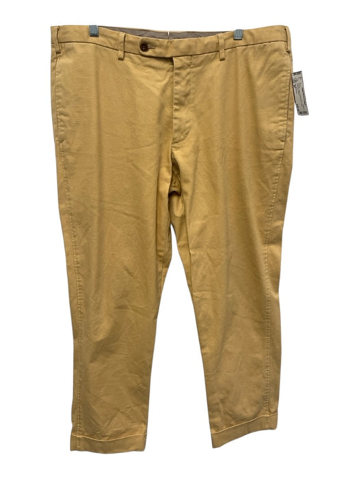 Sid Mashburn Size 40 Tan Cotton Solid Khaki Cuffed Men's Pants Tan / 40