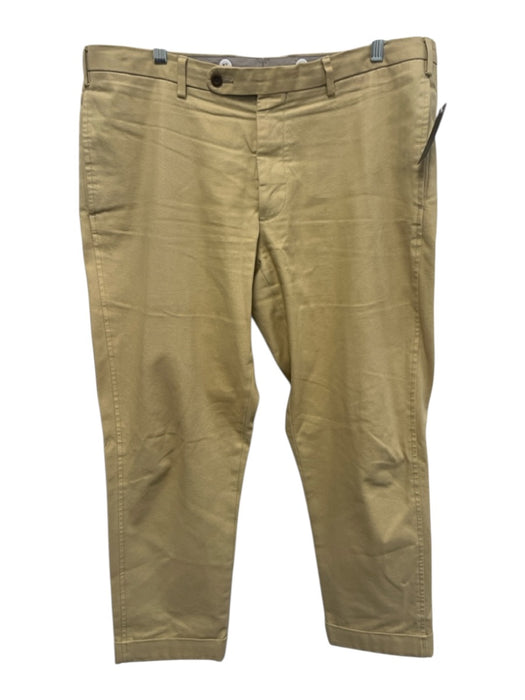 Sid Mashburn Size 40 Tan Cotton Solid Khaki Cuffed Men's Pants Tan / 40