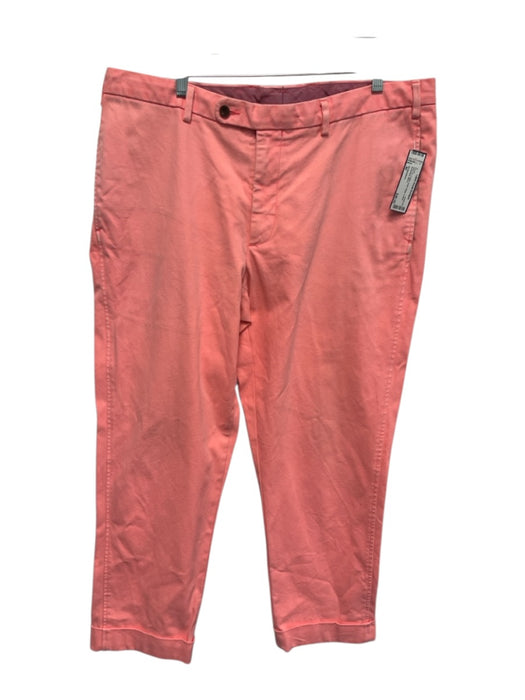 Sid Mashburn Size 40 Pink Cotton Solid Khaki Cuffed Men's Pants Pink / 40