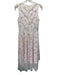 Rickie Freeman for Teri Jon Size 4 Pink Nylon & Polyester Mesh Floral Maxi Dress Pink / 4