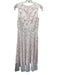 Rickie Freeman for Teri Jon Size 4 Pink Nylon & Polyester Mesh Floral Maxi Dress Pink / 4