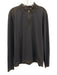 Ted Baker Size 6 Dark Gray Cotton Blend Solid Quarter Zip Long Sleeve Shirt Dark Gray / 6