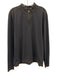 Ted Baker Size 6 Dark Gray Cotton Blend Solid Quarter Zip Long Sleeve Shirt Dark Gray / 6
