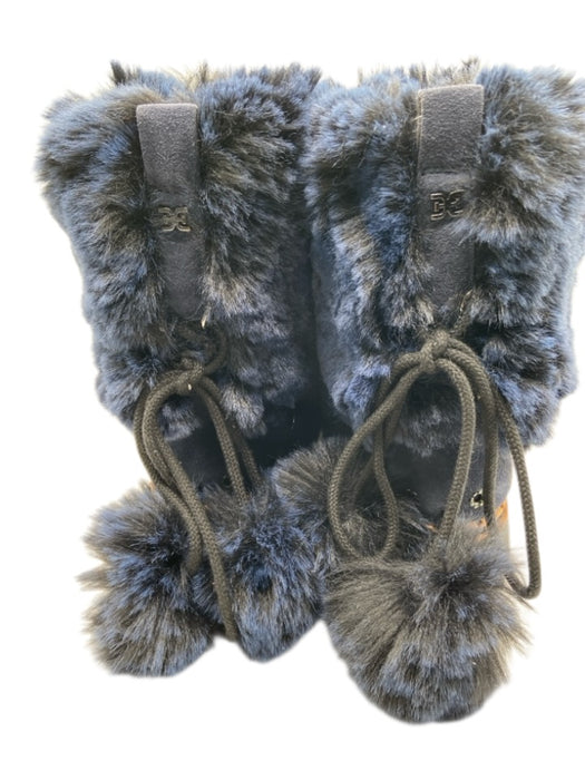 Sam Edelman Shoe Size 6 Blue & Tan Faux Fur Faux Leather Lug sole Booties Blue & Tan / 6