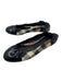 Burberry Shoe Size 36.5 Black, Tan & Red Patent Leather Coated Canvas Flats Black, Tan & Red / 36.5