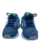 Nike Shoe Size 7 Blue & Green Synthetic Laces Low Top Runner Perforated Sneakers Blue & Green / 7