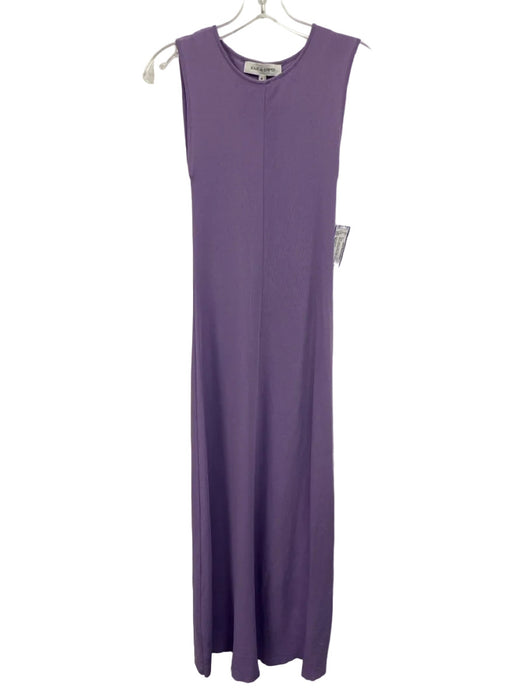 Solid & Striped Size Medium Purple Viscose Blend Sleeveless Knit Maxi Dress