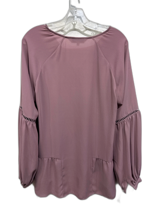 CROSBY by Mollie Burch Size M Purple Polyester V Neck Long Sleeve Top Purple / M