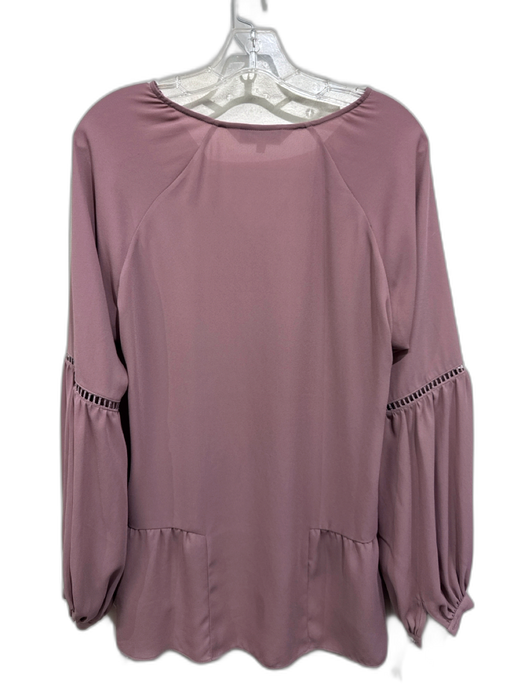 CROSBY by Mollie Burch Size M Purple Polyester V Neck Long Sleeve Top Purple / M