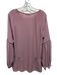CROSBY by Mollie Burch Size M Purple Polyester V Neck Long Sleeve Top Purple / M