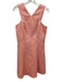 Shoshanna Size M / 8 Peach Pink Cotton & Polyester Blend Metallic Thread Dress Peach Pink / M / 8