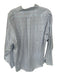 Dick Ferguson's Size XL Blue & White Plaid Collar Long Sleeve Men's Shirt Blue & White / XL