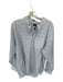 Dick Ferguson's Size XL Blue & White Plaid Collar Long Sleeve Men's Shirt Blue & White / XL
