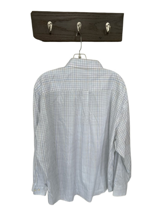 Peter Millar Size XXL White & Blue & Yellow button up Plaid Men's Shirt White & Blue & Yellow / XXL