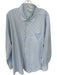 Peter Millar Size XXL White & Blue button up Plaid Men's Shirt White & Blue / XXL