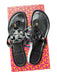 Tory Burch Shoe Size 6.5 Black Gold Buckel Sandal Shoes Black / 6.5