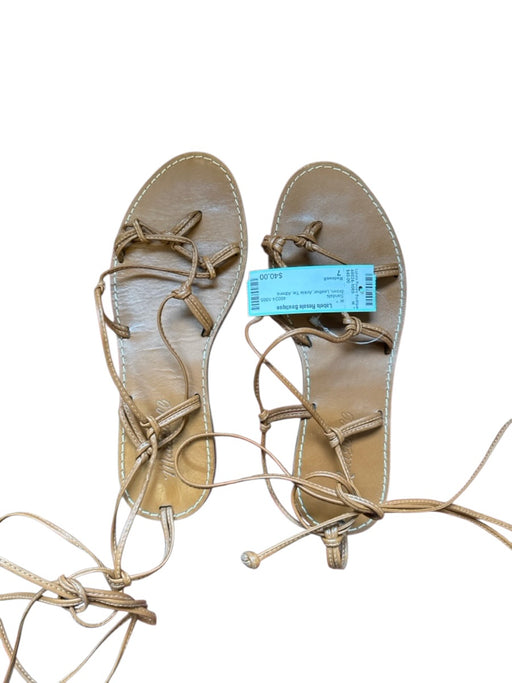 Madewell Shoe Size 7 Brown Leather Ankle Tie Sandals Brown / 7