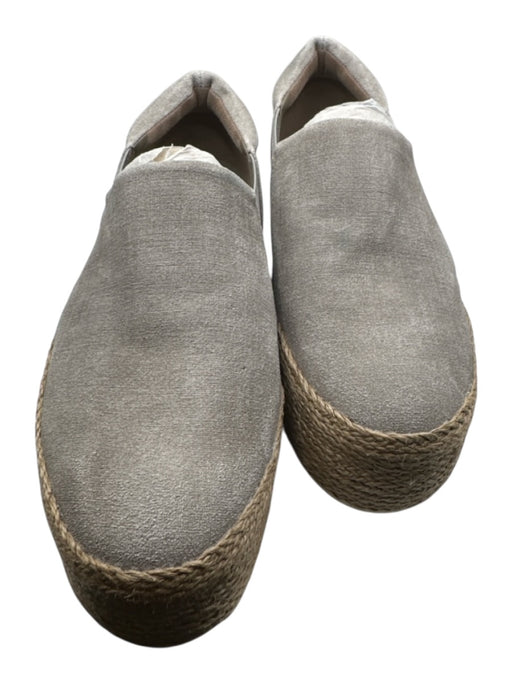 Vince Shoe Size 6.5 Gray & Tan Suede Espadrille Platform Sneakers Gray & Tan / 6.5